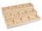Dřevěné plato / organizér 3 patrový 24x35,5 cm - přírodní sv., 1 ks