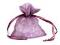 Dárkový pytlík s kovovým leskem 8x10,5 cm organza shine - 3 lila, 10 ks