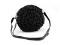 Háčkovaná kabelka z rafie - lýka se zipem crossbody 25 cm - 3 (23 cm) černá, 1 ks
