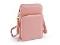 Peněženka s kapsou na mobil přes rameno crossbody 11,5x18 cm - 3 pudrová, 1 ks