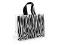 Taška z laminované netkané textilie 31x26 cm - 2 bílá zebra, 1 ks