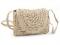 Háčkovaná kabelka z rafie - lýka crossbody 16x21 cm