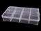 Plastový box / zásobník 15x23x3,4 cm - transparent, 1 ks