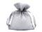 Dárkový pytlík 10x13 cm organza s glitry - 2 stříbrná, 10 ks