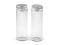 Skleněná lahvička se šroubovacím víčkem 30x90 mm - transparent, 9 ks
