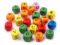 Dřevěné korálky kostka 10x10 mm - mix, 1000 g
