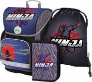 BAAGL SET 3 Ergo Ninja: aktovka, penál, sáček - zvětšit obrázek