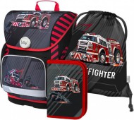 BAAGL SET 3 Ergo Hasiči: aktovka, penál, sáček - zvětšit obrázek