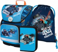 BAAGL SET 3 Ergo Truck: aktovka, penál, sáček
