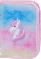 BAAGL Školní penál klasik dvě chlopně Rainbow Unicorn