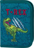 BAAGL Školní penál klasik dvě chlopně T-REX