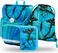 BAAGL SET 3 Ergo Buterfly: aktovka, penál, sáček