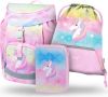 BAAGL SET 3 Airy Rainbow Unicorn: aktovka, penl, sek
