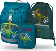 BAAGL SET 3 Airy T-REX: aktovka, penál, sáček - zvětšit obrázek