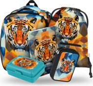 BAAGL SET 5 Shelly Tiger: aktovka, penál, sáček, desky, box - zvětšit obrázek