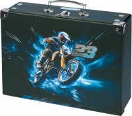 BAAGL Skládací školní kufřík Motorka s kováním