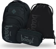 BAAGL 3 SET Coolmate Black: batoh, penál, sáček - zvětšit obrázek