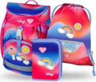BAAGL 3 SET Airy Hippie: batoh, penál, sáček