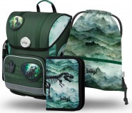 BAAGL SET 3 Ergo Dino: aktovka, penál, sáček