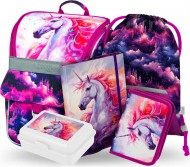 BAAGL 5 SET Zippy Jednorožec Království: aktovka, penál, sáček, desky, box - zvětšit obrázek