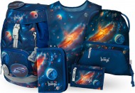 BAAGL SET 5 AIRY Vesmír: batoh, penál, sáček, zástěra, peněženka 