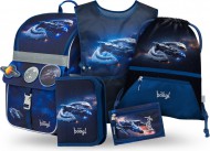 BAAGL SET 5 Zippy Vesmírná loď: aktovka, penál, sáček, zástěra, peněženka