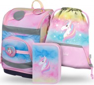 BAAGL SET 3 Zippy plus Rainbow Unicorn: aktovka, penál, sáček  - zvětšit obrázek