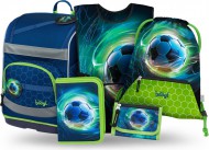 BAAGL SET 5 Zippy Plus Fotbalový Míč: aktovka, penál, sáček, zástěra, peněženka 