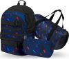 BAAGL SET 3 Skate Indigo: batoh, penál, sportovní taška