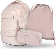 BAAGL SET 3 Skate Max Creamy: batoh, penál, sáček GRS