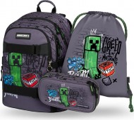 BAAGL SET 3 Skate Minecraft TNT: Batoh, Etue, Sáček