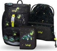 BAAGL SET 3 Airy Traktor: batoh, penál, sáček GRS