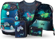 BAAGL SET 5 Airy Plus Chill: batoh, penál, sáček, zástěra, peněženka