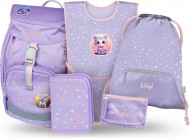 BAAGL SET 5 Airy Mazlíčci: batoh, penál, sáček, zástěra, peněženka