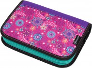 Bagmaster ALFA 9 A školní jednochlopňový penál - opice s glitry