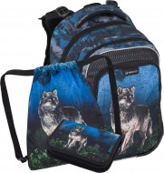 Bagmaster LUMI 24 F malý školní set pro prvňáčky vlk