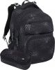 Bagmaster ZIPSTER 25 A studentský set – černý s bílými květy