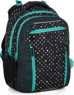 Bagmaster PORTO 24 C školní batoh – černo-tyrkysový