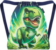 Bagmaster SÁČEK LUMI 25 C školní na přezůvky / tělocvik – dinosaurus
