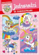Omalovánka - A4 - se samolepkami - Jednorožci