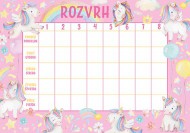 Rozvrh hodin Jednorožci - zvětšit obrázek
