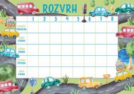 Rozvrh hodin Auta - zvětšit obrázek
