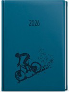 Týdenní diář - Oskar - Vivella s ražbou - A5 - petrolejová - Kolo 2026 - zvětšit obrázek