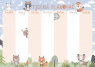 Týdenní plánovač A4 - Zvířátka - zvětšit obrázek