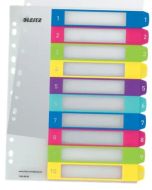 Rejstříky Leitz WOW - popisovatelné na PC, A4+ MAXI 1-10 - zvětšit obrázek