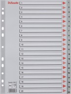 Plastové rejstříky, A4 - 1 - 20 - zvětšit obrázek