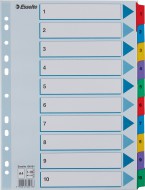 Zesílené rejstříky Mylar, A4 - 1-10 - zvětšit obrázek