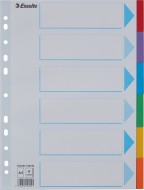 Kartonové rozlišovače, A4 - 6 listů - zvětšit obrázek