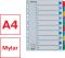 Mylar rejstříky A4 1-10