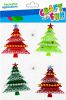 Samolepicí ozdboba vánoční stromek 6 ks 501360